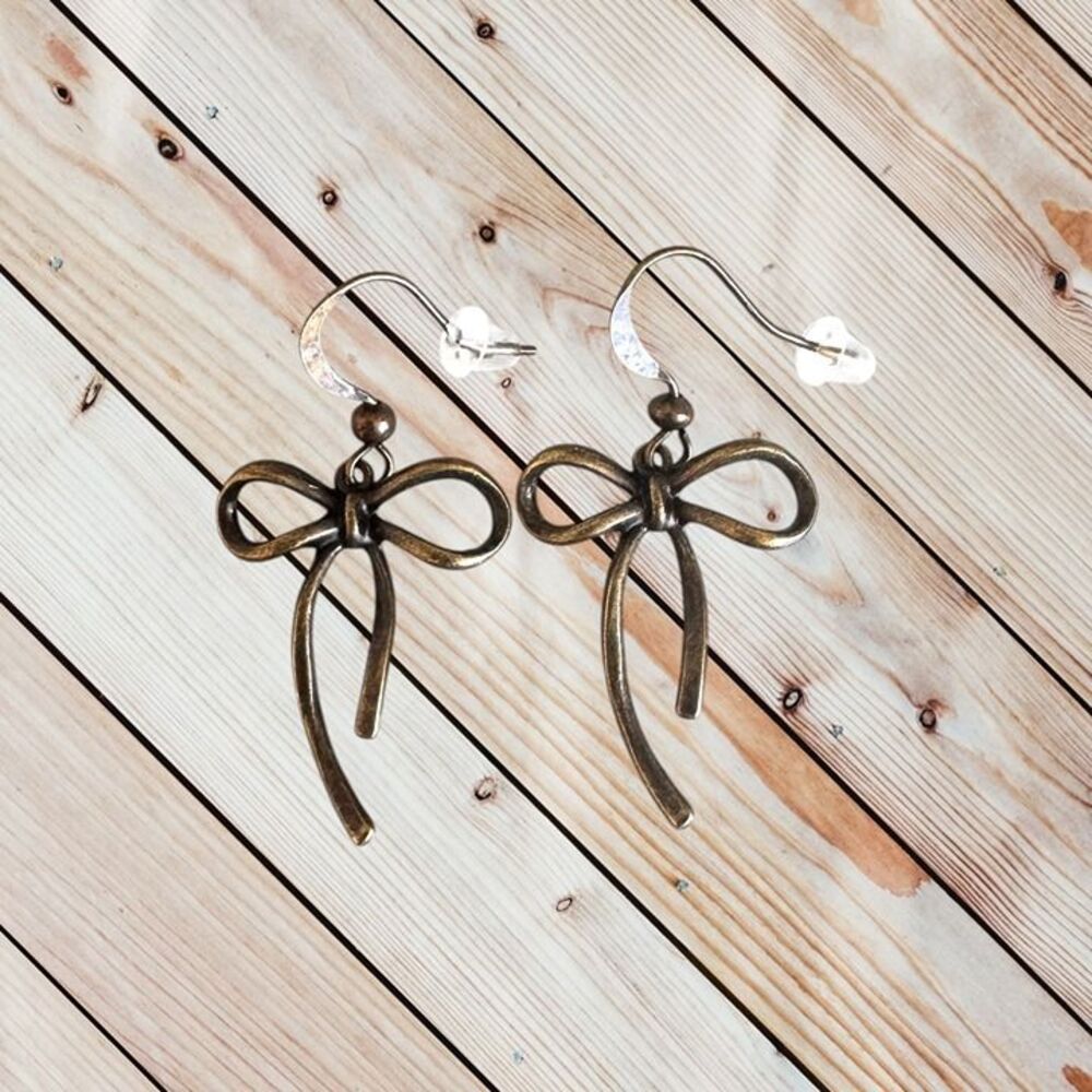Indio Jewelry Bronze Ribbon Earrings #2287